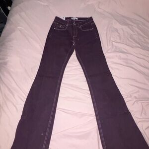 Purple Flare Jeans from Garage Clothing